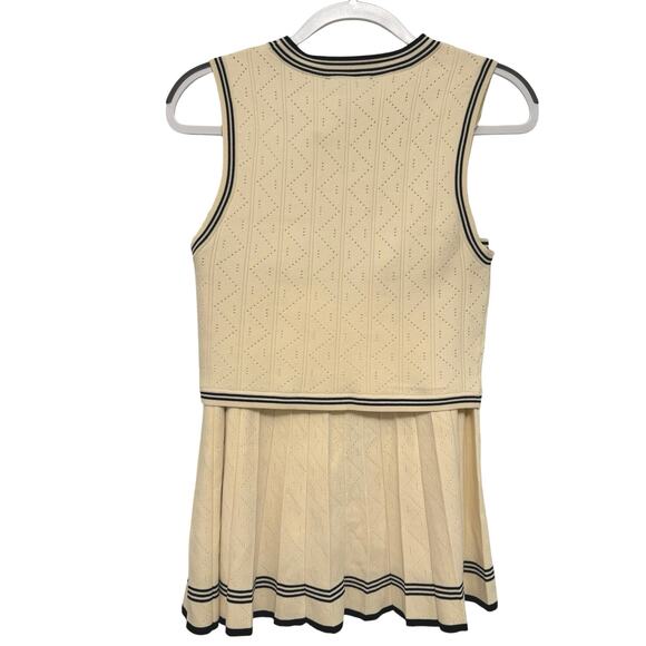 NWT House of Harlow 1960 Nicole Richie Ecru and Black Knit 2 piece casual set - Picture 9 of 11